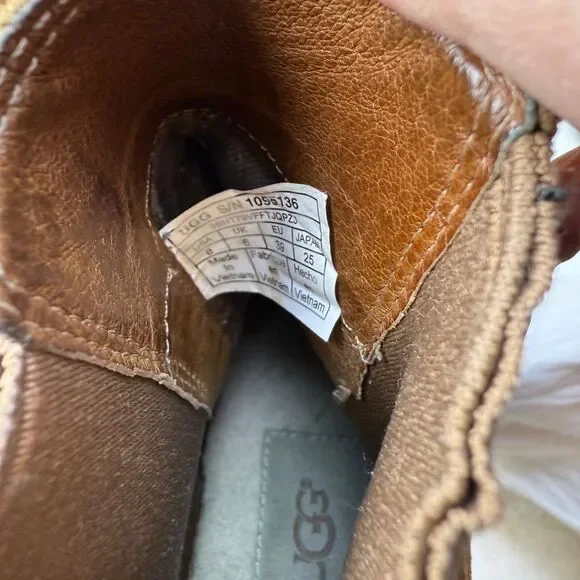 UGG Women's Pax Hidden Wedge Bootie Suede Waterproof - Size 8 - Picture 5 of 6